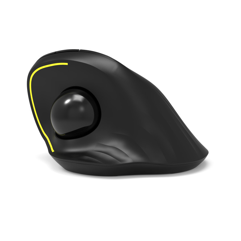 Rato wireless com design ergonômico prof 2.4ghz track ball