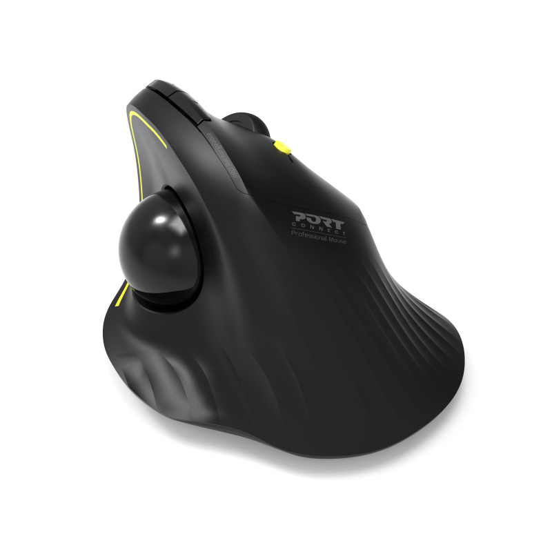 Rato wireless com design ergonômico prof 2.4ghz track ball