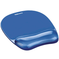 Tapete para rato com apoio - gel azul