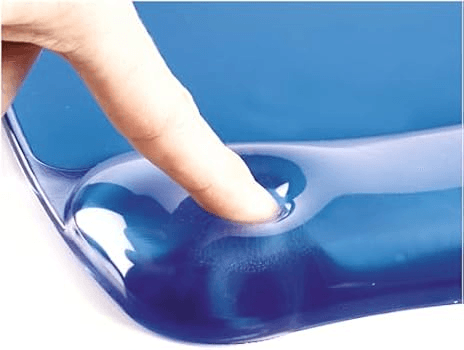 Tapete para rato com apoio - gel azul