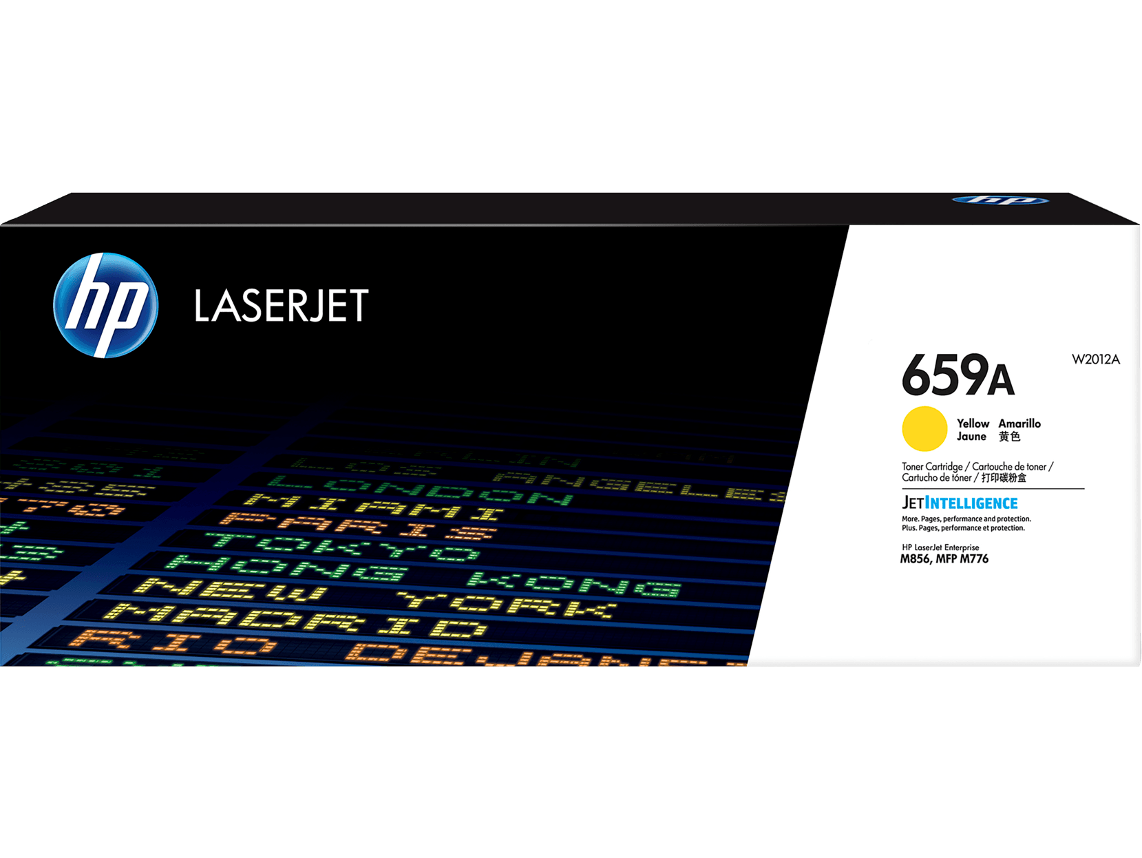 Toner w2012a 659a mfp m856/m776 amarelo (13.000 pag)