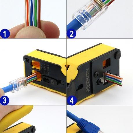 Alicate Para Cravar Cat5e / cat6 / cat6a / cat7 / rj11/12