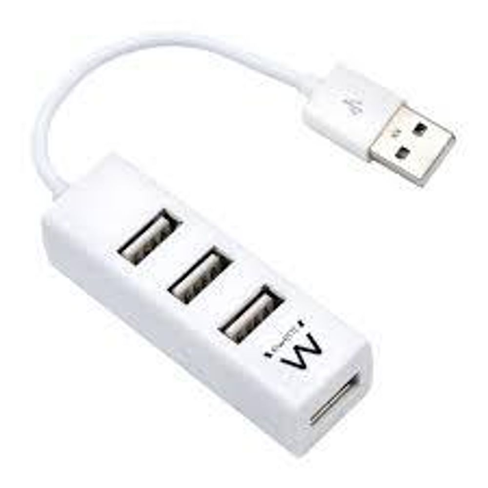 Hub mini usb 2.0 4 portas branco