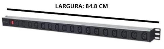Pdu rackmount vertical  com 17-saídas c13