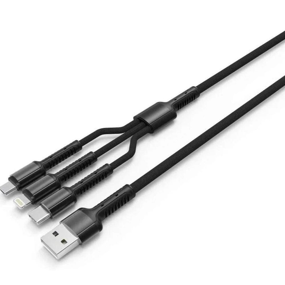 CABO 3 EM 1 USB-C / LIGHTNING / MICRO 1.2M FC