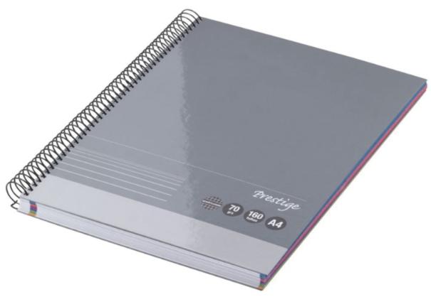 Caderno A4 70g/160f Prestige Quadriculado
