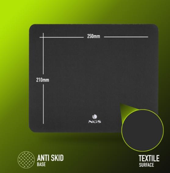Tapete Para Rato Anti-Skid Accurate Kilim Preto