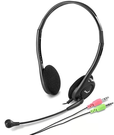 Auscultadores Hs-200C c/ Mic p/Pc Preto