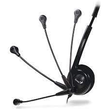 Auscultadores Hs-200C c/ Mic p/Pc Preto