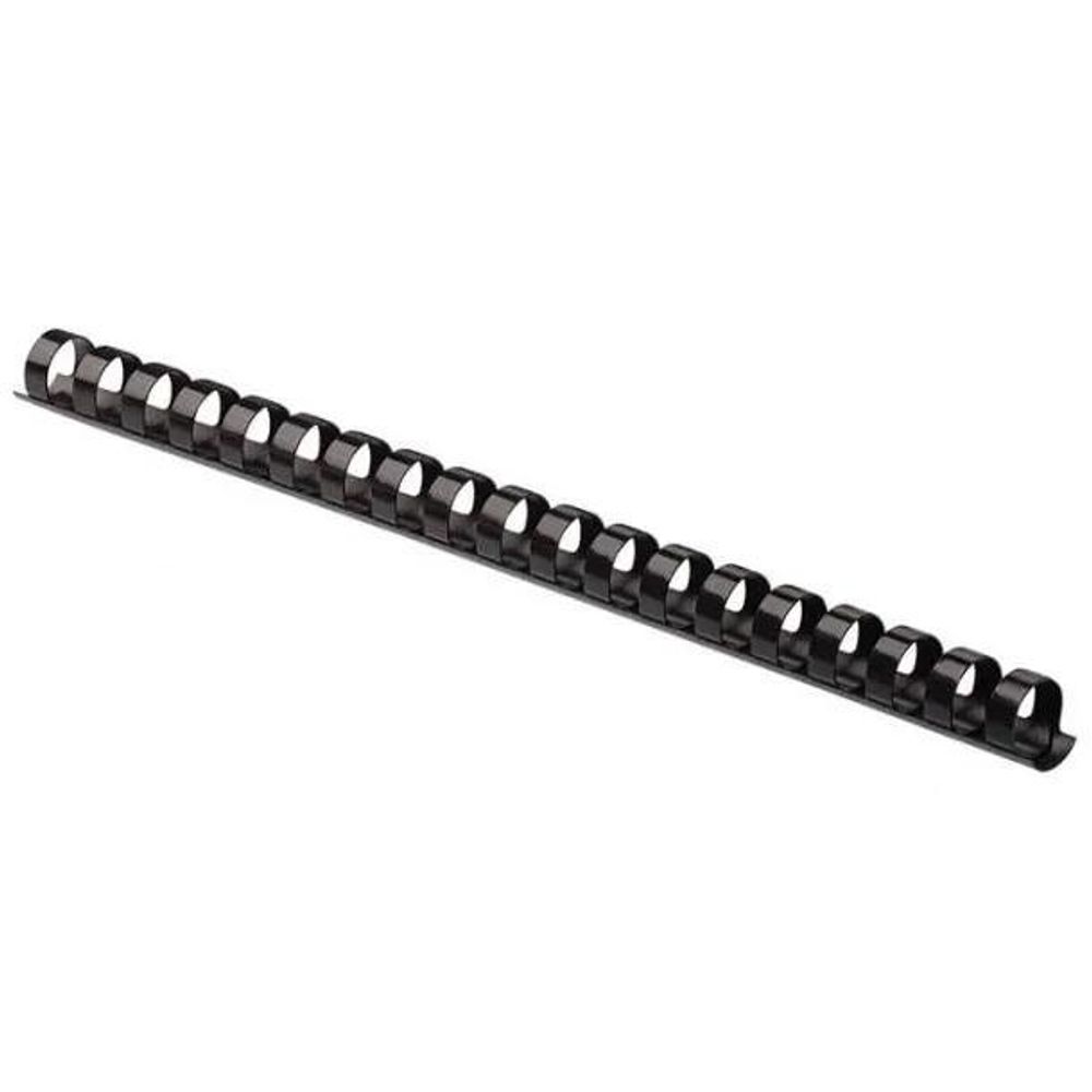 Argolas De Plástico Para Encadernar A4 19mm Preto