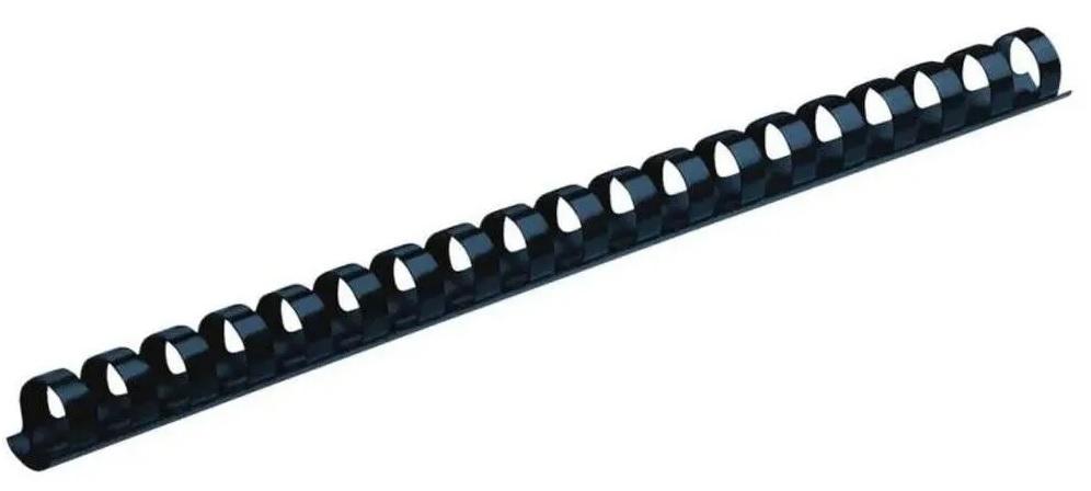 Argolas De Plástico Para Encadernar A4 19mm Preto