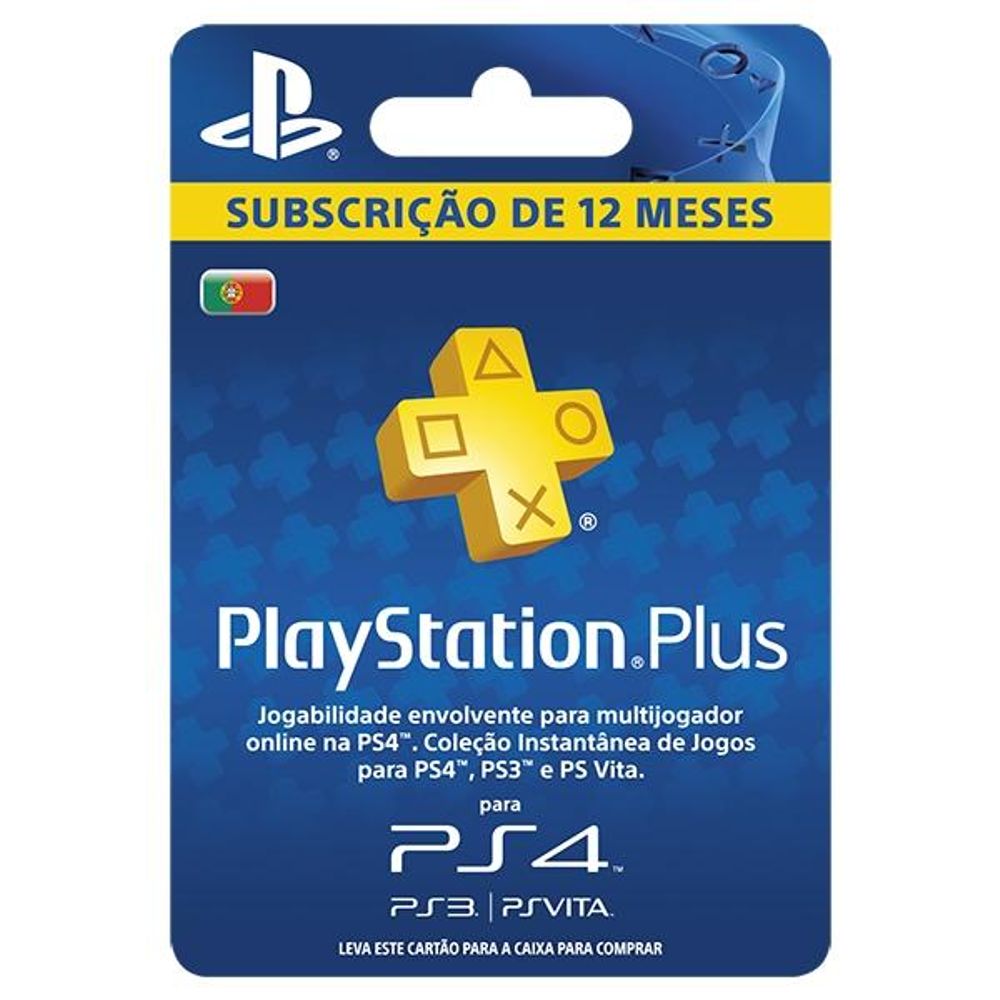 Playstation Plus Card PS4 365 dias