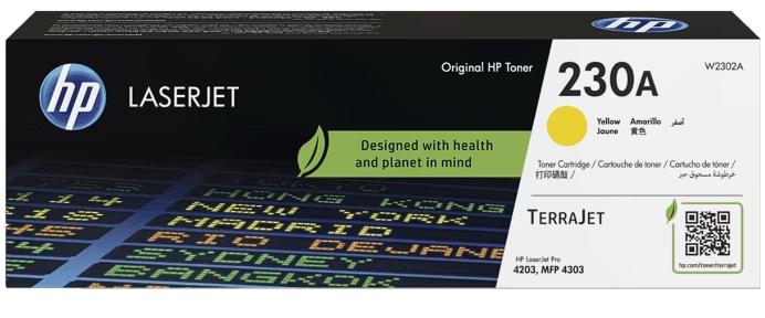 Toner 2302a 230a amarelo laserjet  4203/mfp4303