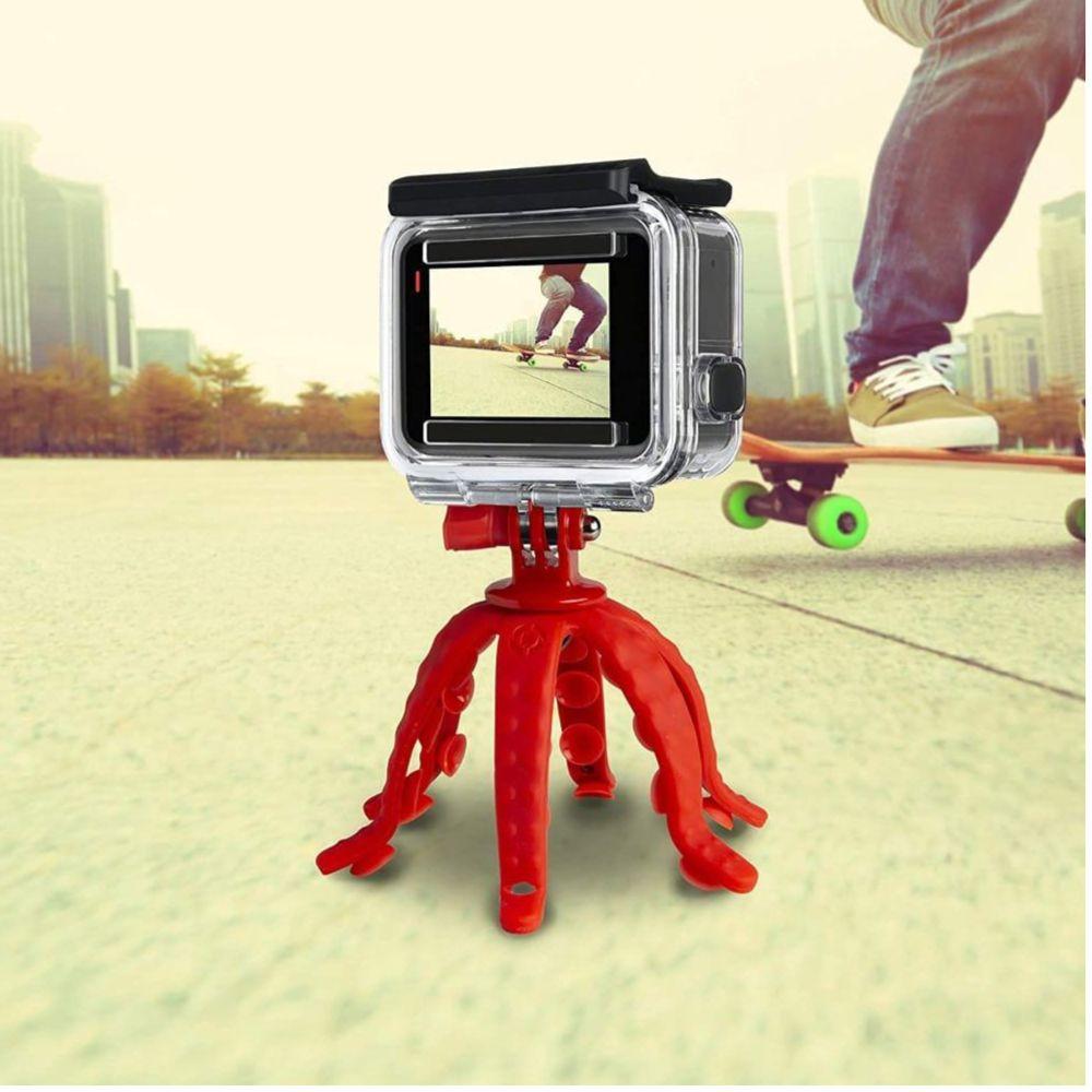Tripé Squiddy Flexivel Vermelho Para Smartphone