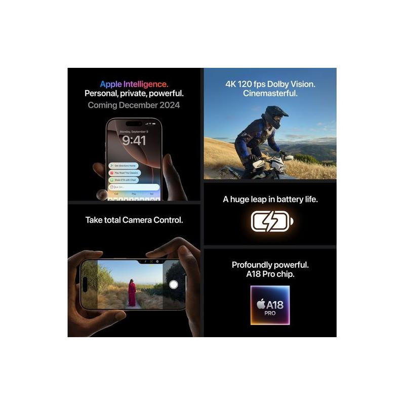 Smartphone Iphone 16 Pro 128GB Preto