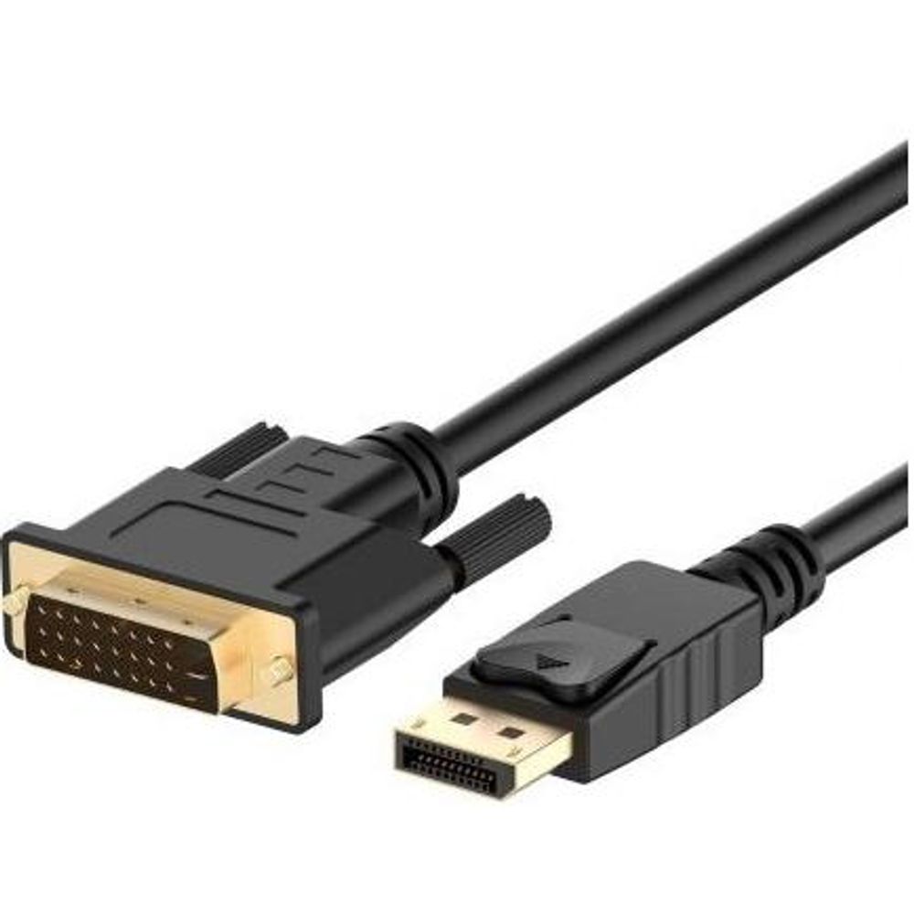 Cabo Displayport 1 Metro Macho Para Dvi-d (24+1) Gold-plated