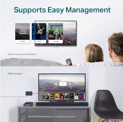 Switch de 8 Portas 10/100/1000 Easy Smart