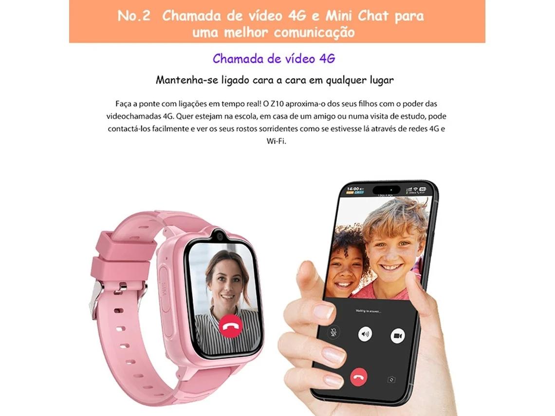 Smartwatch para Criança Z10 Rosa