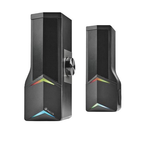 Barra Som 2.0 Gamming Destacável Luzes Rgb 12w Gsx-B1200
