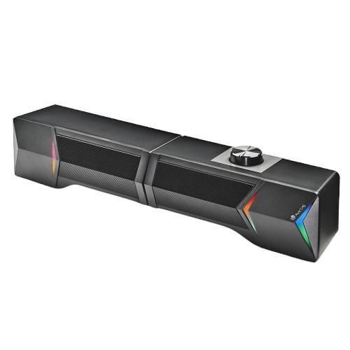 Barra Som 2.0 Gamming Destacável Luzes Rgb 12w Gsx-B1200