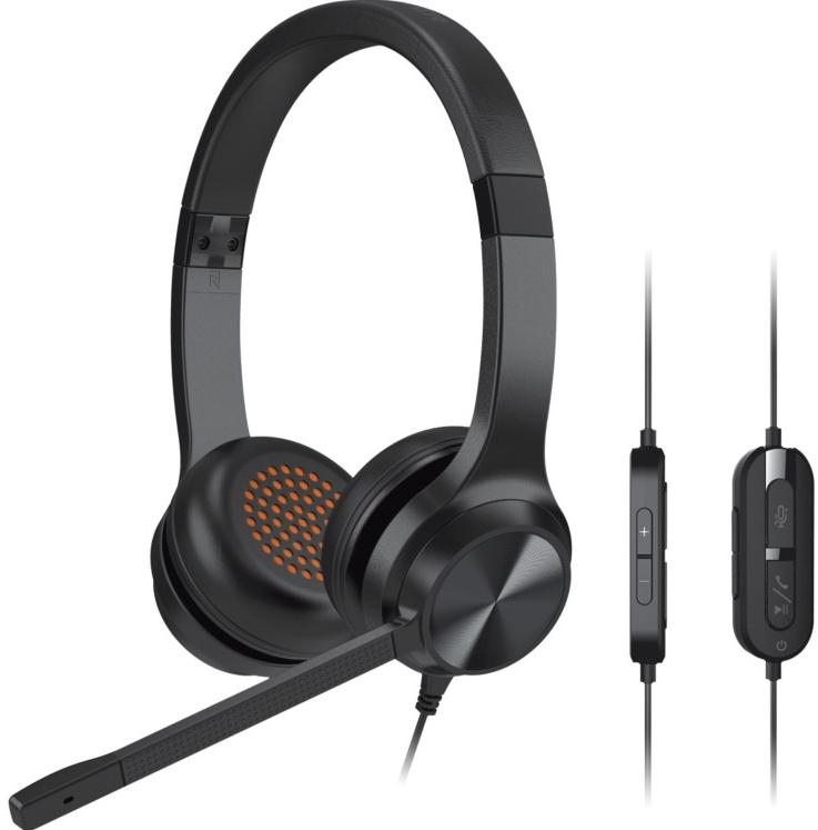 Auscultador Chat Usb-C Com Microfone Preto