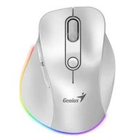 Rato Bluetooth 5.0 Silent Ergo 2.4GHZ 2400DPI Pérola
