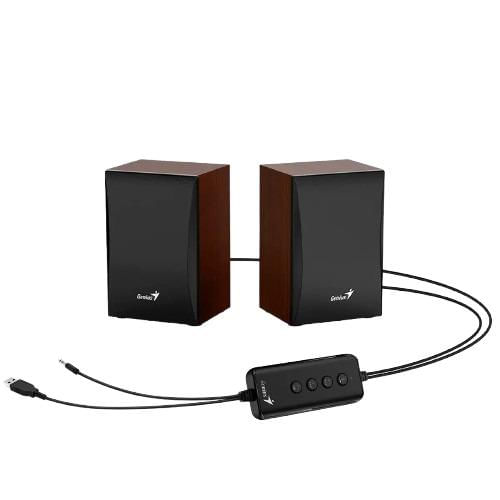 Colunas Sp-Hf380bt Usb Bt 5.0 Madeira