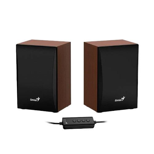 Colunas Sp-Hf380bt Usb Bt 5.0 Madeira
