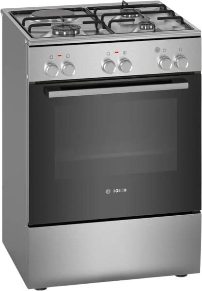 Fogão Bosch 60cm Gas/Misto Serie 2 Forno Electrico Inox