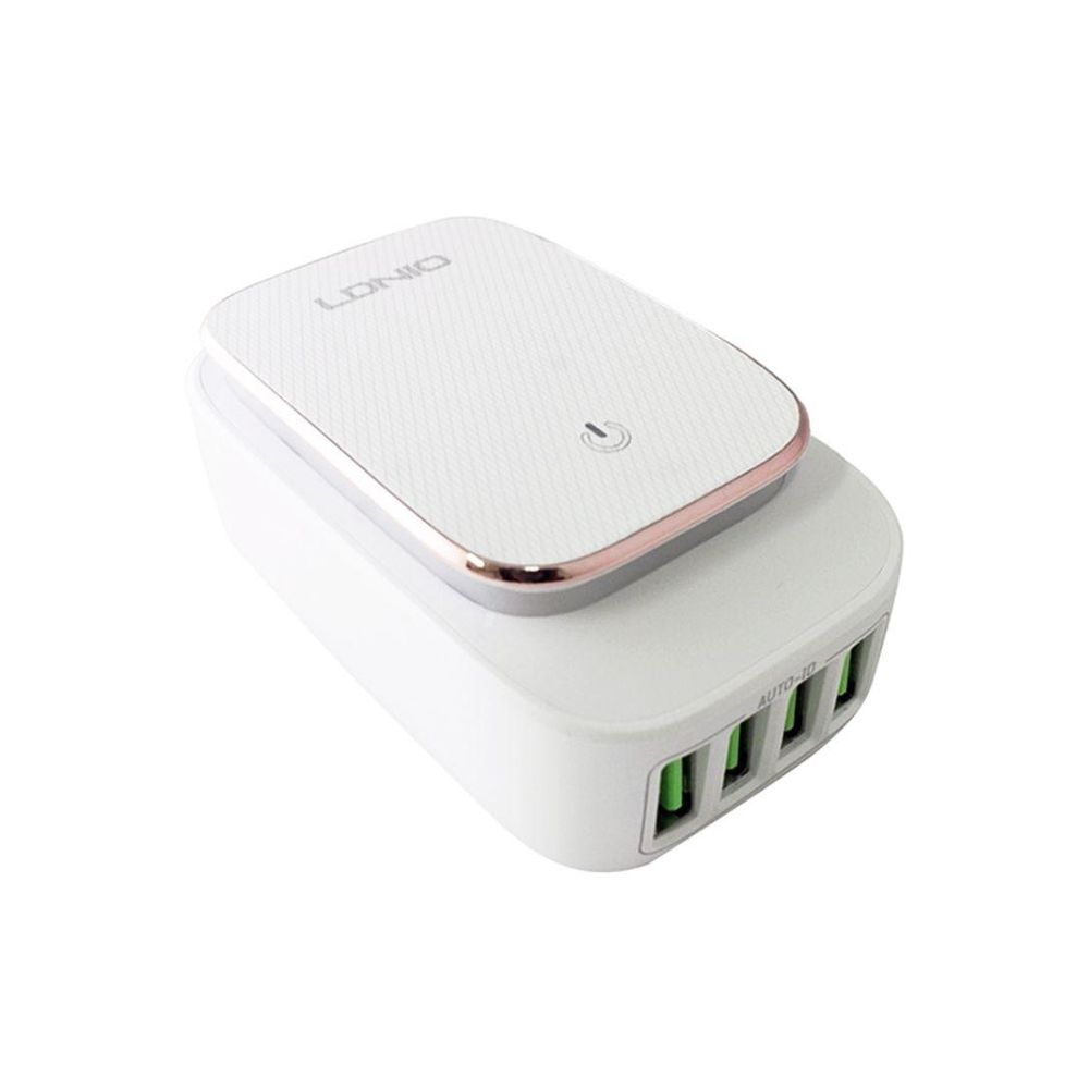 Carregador Touch Led 4 Portas Usb Micro