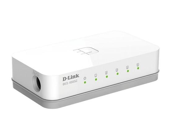 Switch 5 Portas 10/100 Mbps 2x8cm Sem Gestão Branco