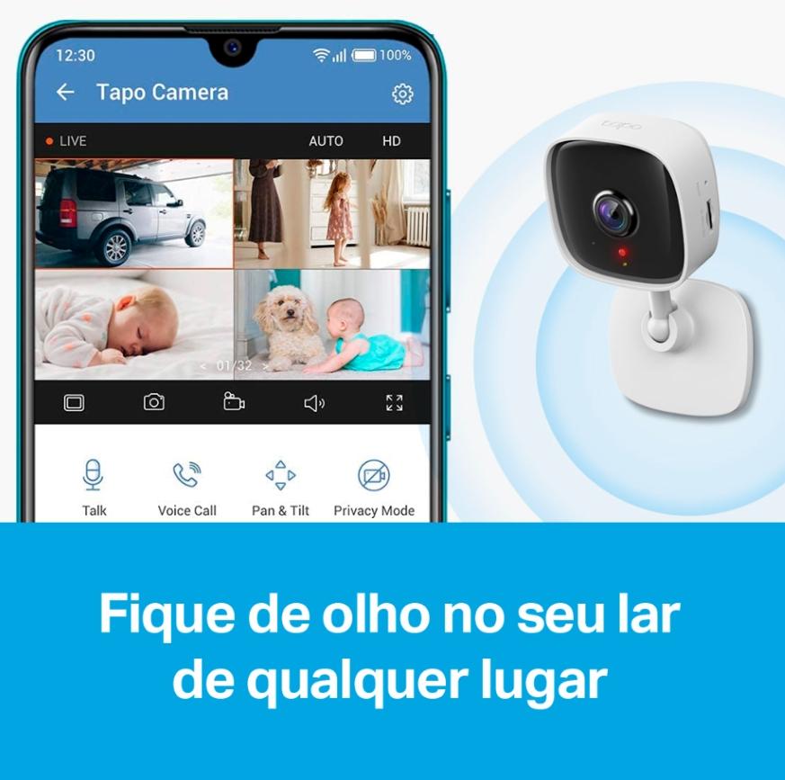 Câmera Wireless 1080p Fhd C100