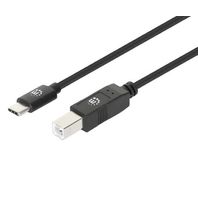 Cabo Usb-C (M) Para Usb-B (F) 2m Hi-Speed Preto