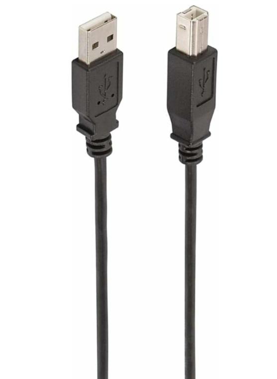 Cabo USB-A 1MT (M) Para USB-B (M) Preto