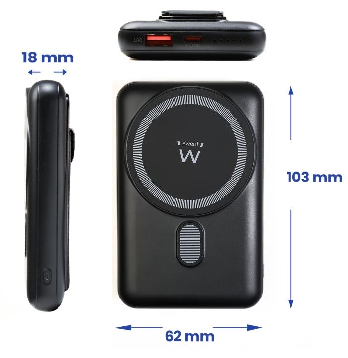 Powerbank 1000MAH Wirless 15W Preto