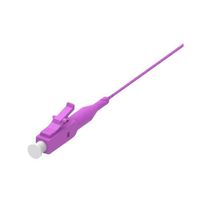 Cabo de Fibra Óptica Pigtail OM4 2m Lc 50/125 Multimode Roxo