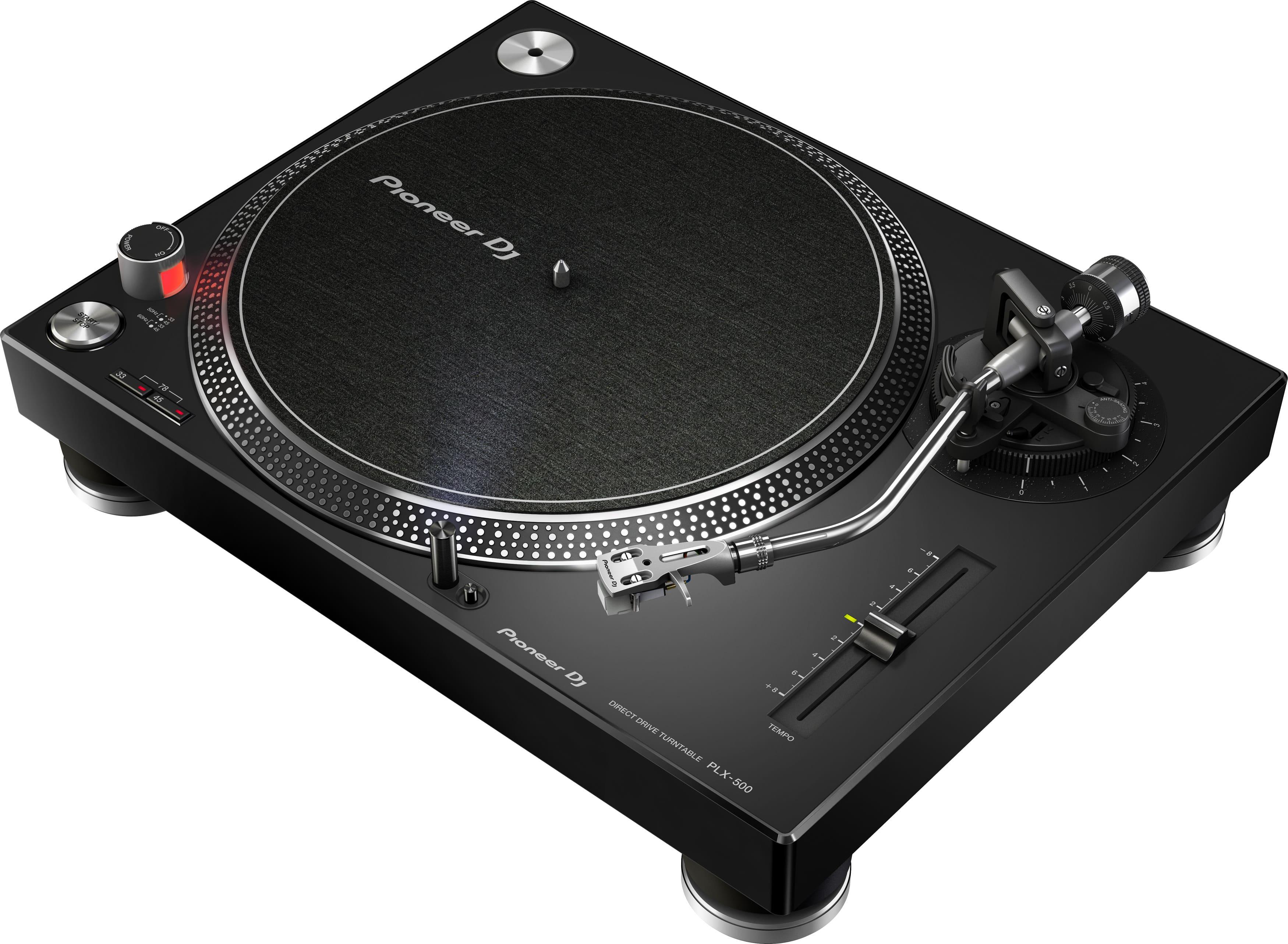 Gira-Discos Profissional DJ PLX-500-K Preto