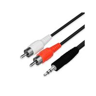 Cabo audio 3.5mm macho para 2x rca 1.5m