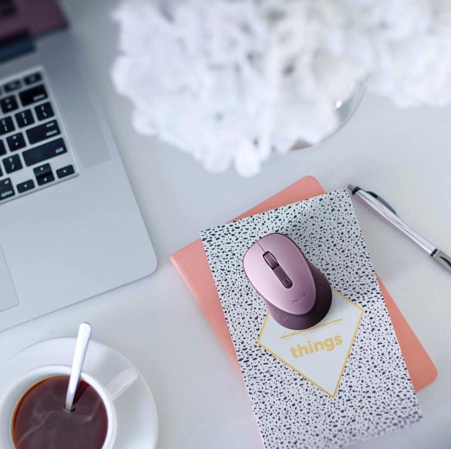 Rato sem Fio Dew Silent Wireless 2.4Ghz Lilás