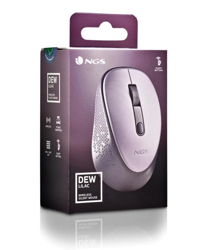 Rato sem Fio Dew Silent Wireless 2.4Ghz Lilás