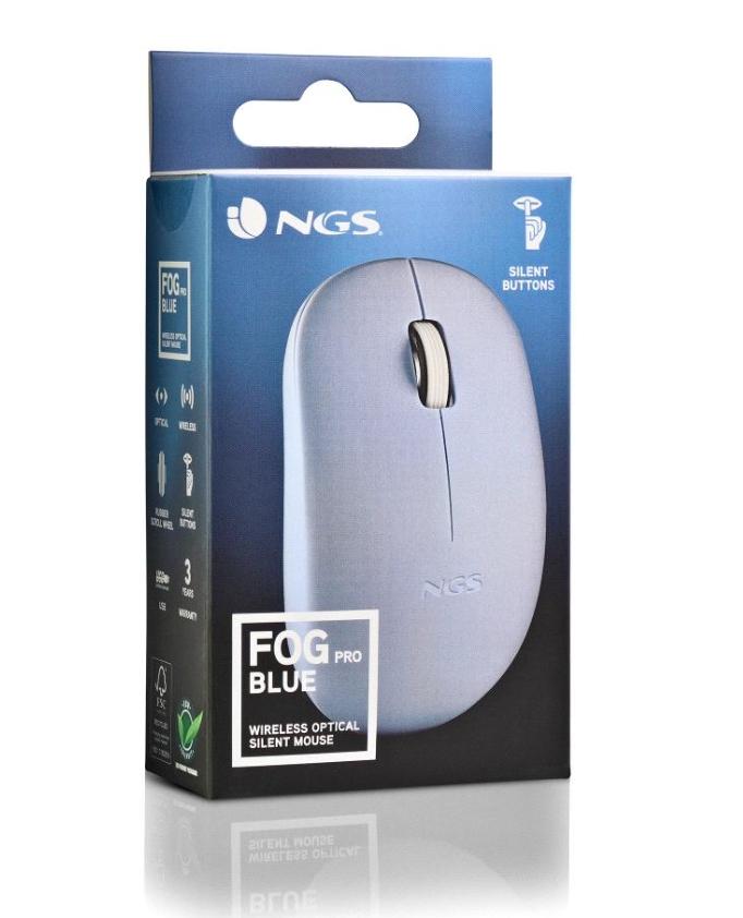 Rato sem Fio Fog Silent Wireless 2.4Ghz Azul
