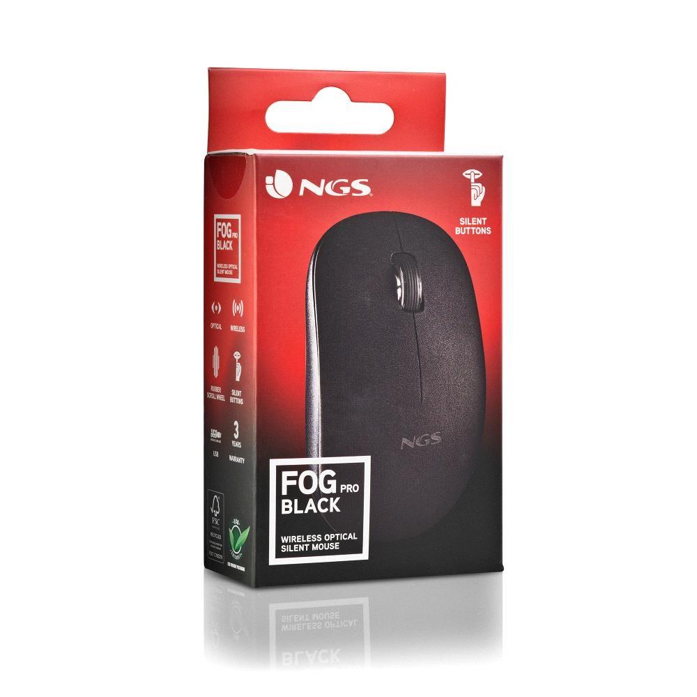 Rato sem Fio Fog Silent Wireless 2.4Ghz Preto