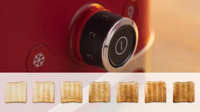 Torradeira Compacta Mymoment 2 Fendas 950W Vermelho