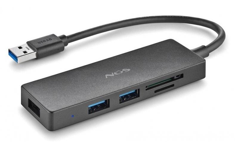 HUB Ihubreader 3USB-A + TF/SD Leitor de Cartão