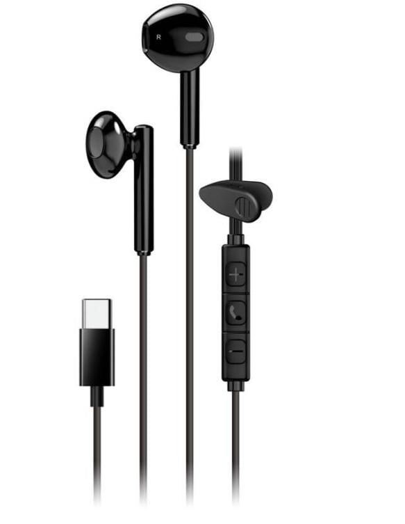 Auscultadores USB-C HS-M366 Preto