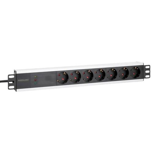 Pdu Rackmount 1u 7 Tomadas Alemã 3m C/ Proteção
