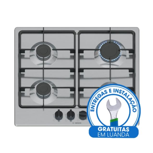 Placa 60CM Gás Série 4 INOX 4 INOX 4P