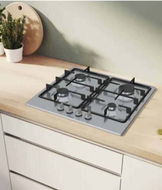 Placa 60CM Gás Série 4 INOX 4 INOX 4P