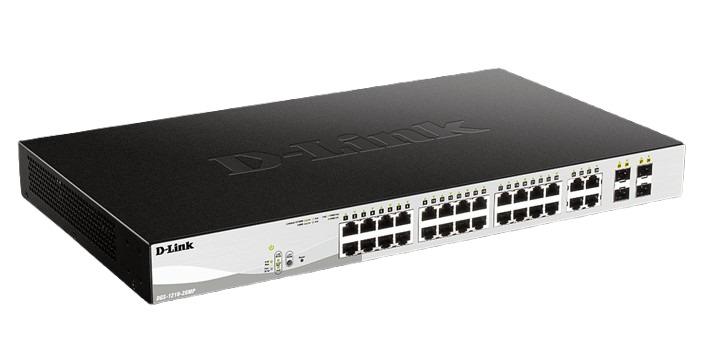 Switch 24 Portas 10/100/1000 POE + 4 Gigabit/SFP 370W