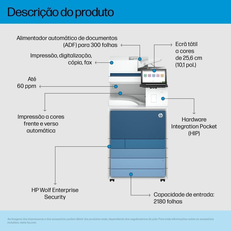 Impressora LaserJet MFP Color A3 M8801Z (60PPM)